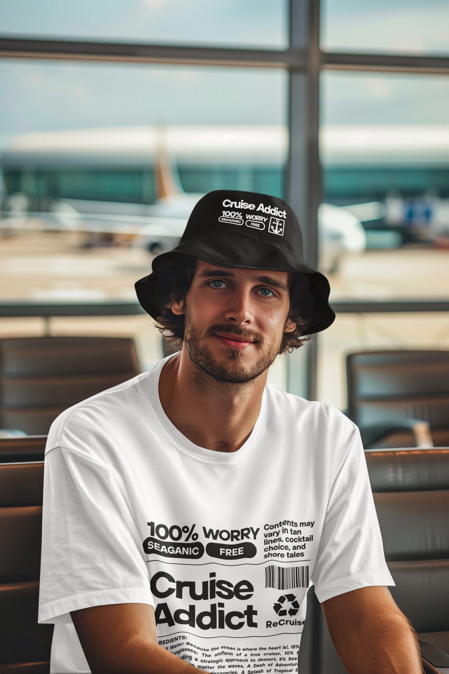 Cruise Addict Embroidered Bucket Hat