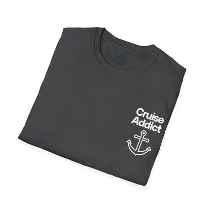 Cruise Addict Softstyle T-Shirt – 100% Ring-Spun Cotton, Lightweight Comfort, DTG Front & Back Print