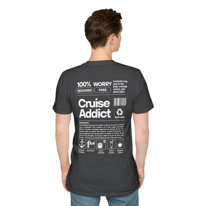 Cruise Addict Softstyle T-Shirt – 100% Ring-Spun Cotton, Lightweight Comfort, DTG Front & Back Print