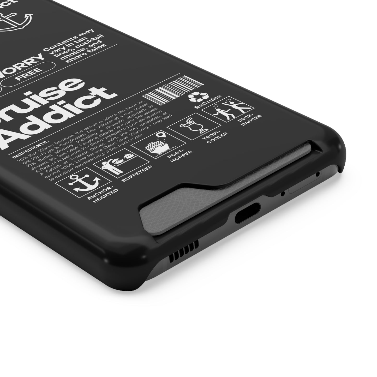 Cruise Addict Phone Case with Card Holder