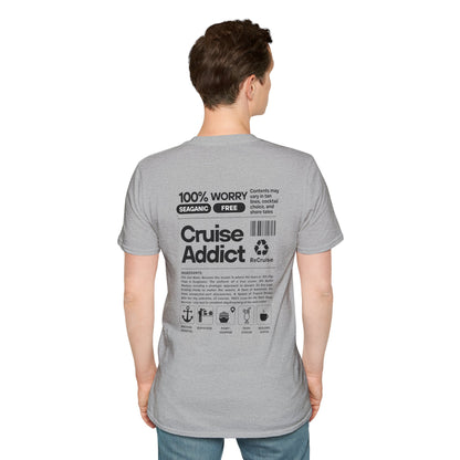 Cruise Addict Softstyle T-Shirt – 100% Ring-Spun Cotton, Lightweight Comfort, DTG Front & Back Print