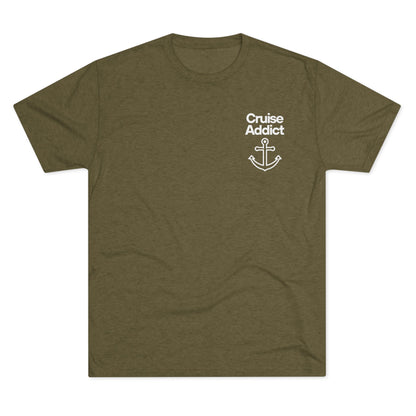 Cruise Addict Tri-Blend Tee – Ultra Soft, Durable Comfort with DTG Front & Back Print