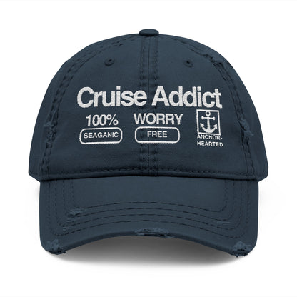 Distressed Hat - Cruise Addict embroidered design