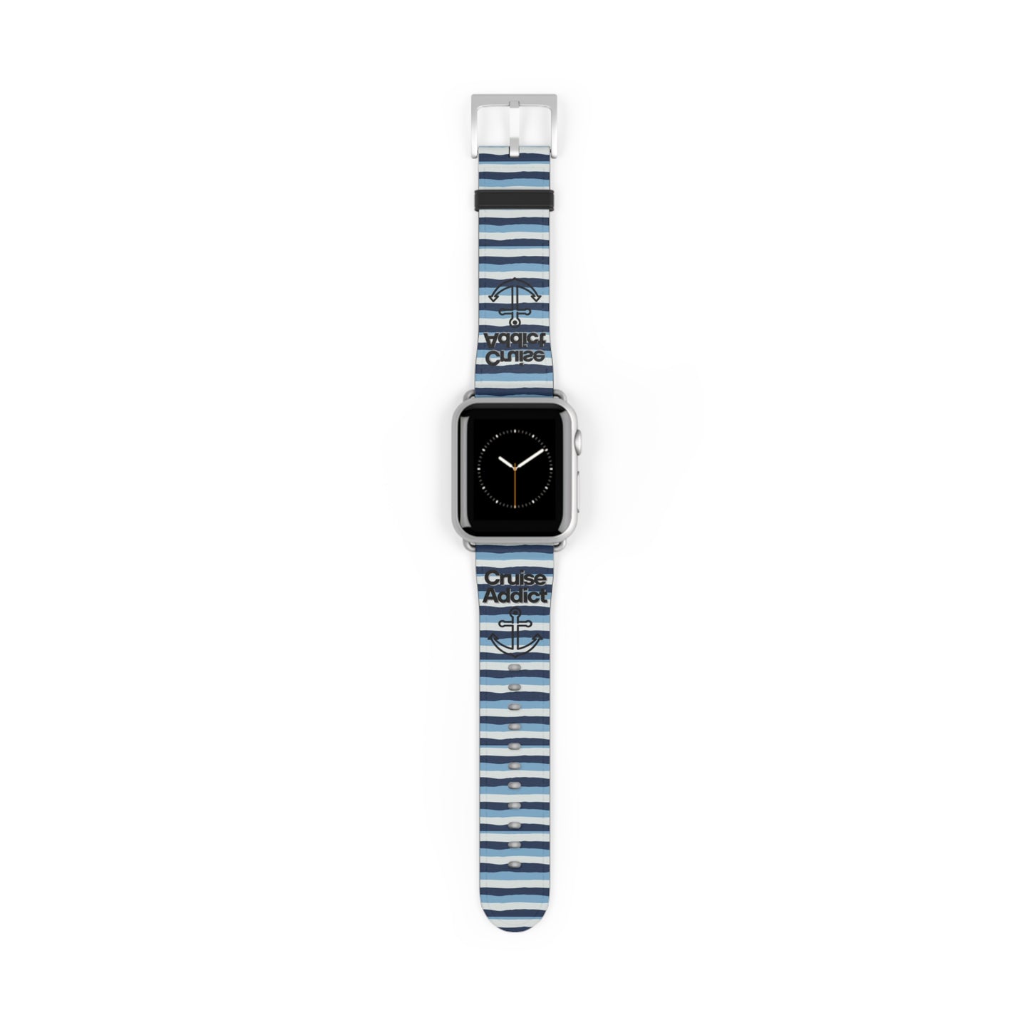Nautical Striped Watch Band - Summer Style Accessory for Ocean Lovers, Sea Adventure Gear, Gift for Sailors, Beach Vibes, Trendy Watch Strap