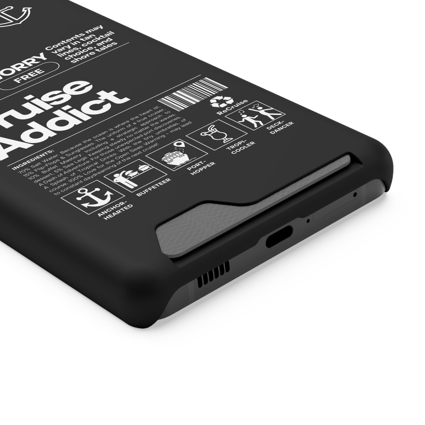 Cruise Addict Phone Case with Card Holder