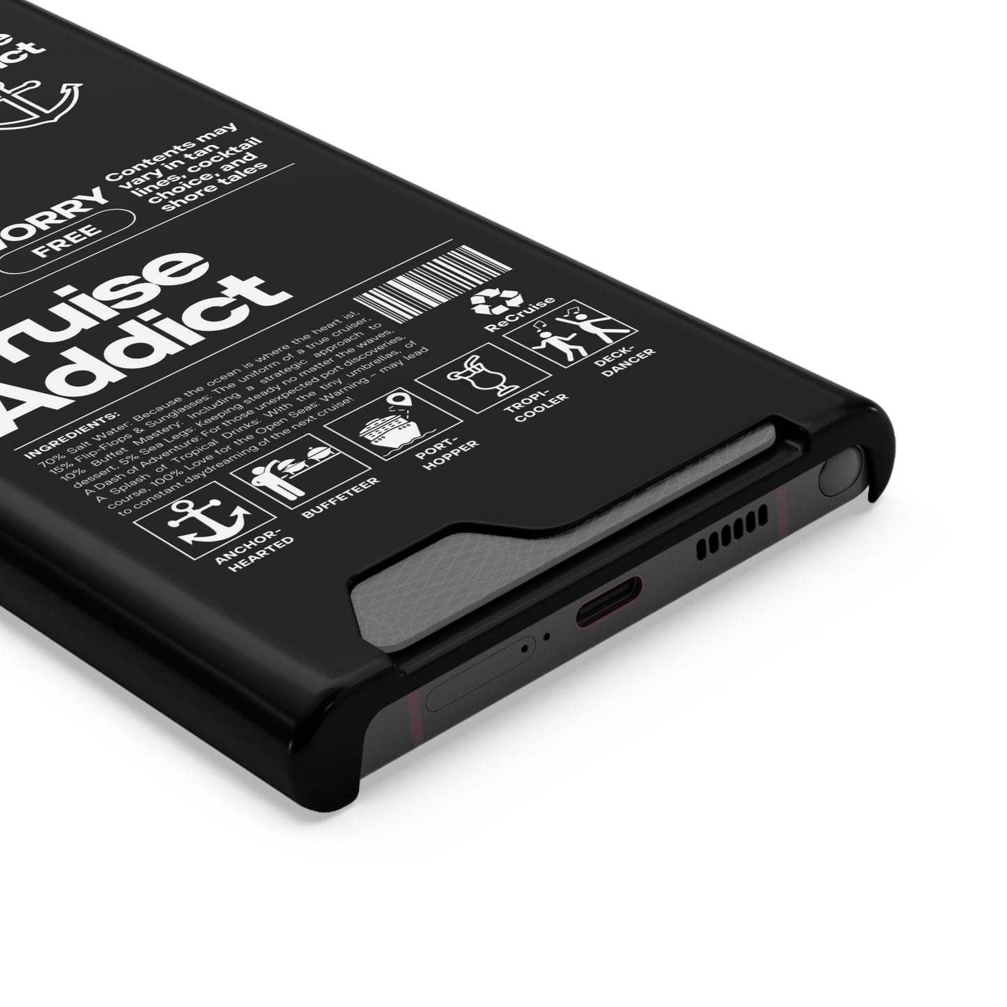 Cruise Addict Phone Case with Card Holder
