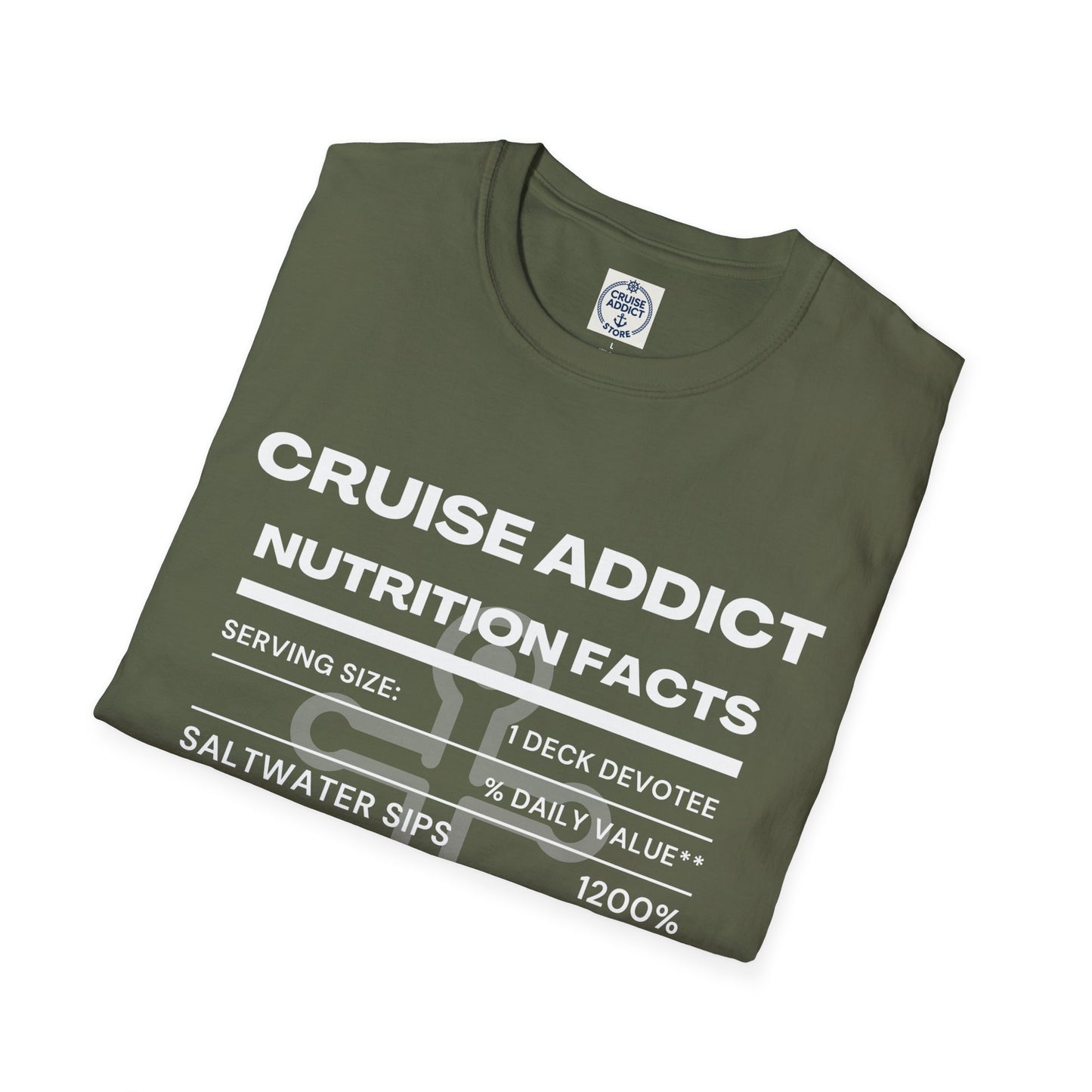 Cruise Addict Nutrition Label T-Shirt  Unisex Softstyle Shirt
