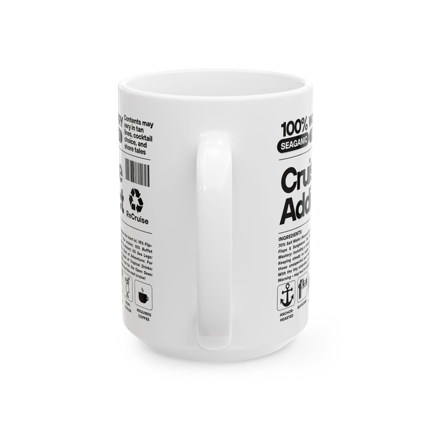 Cruise Addict White Mug, 15oz