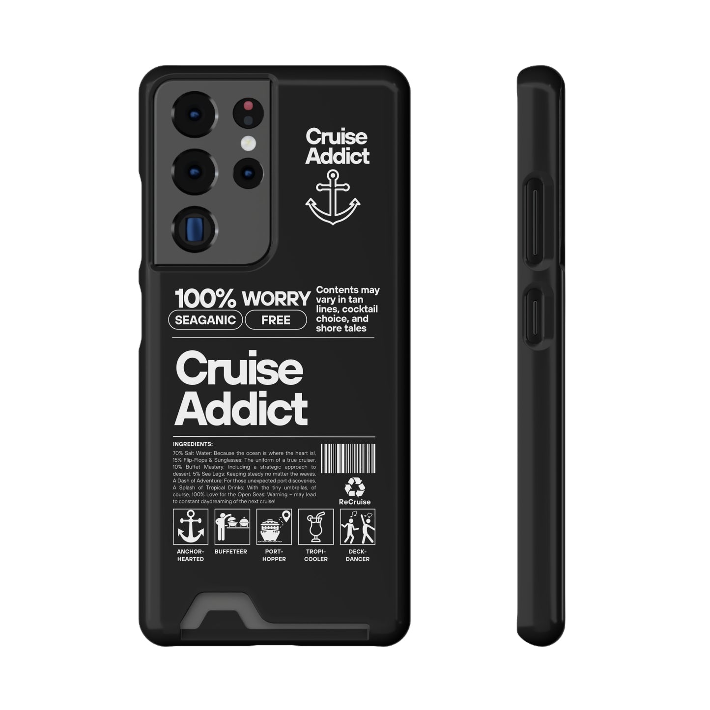 Cruise Addict Phone Case with Card Holder