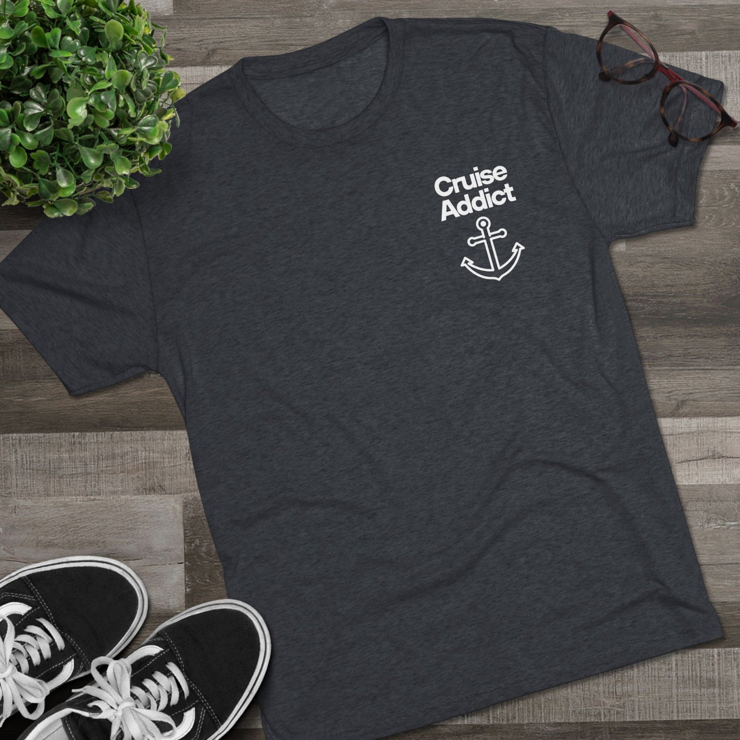 Cruise Addict Tri-Blend Tee – Ultra Soft, Durable Comfort with DTG Front & Back Print