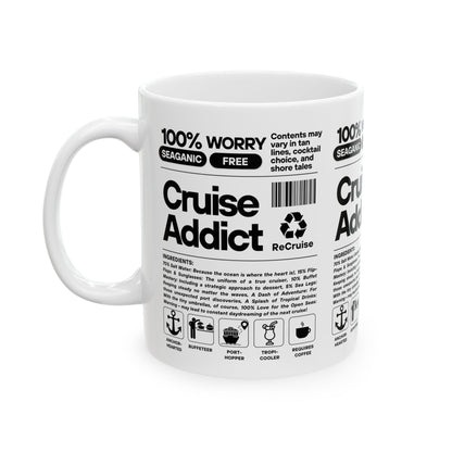 Cruise Addict White Mug, 11oz