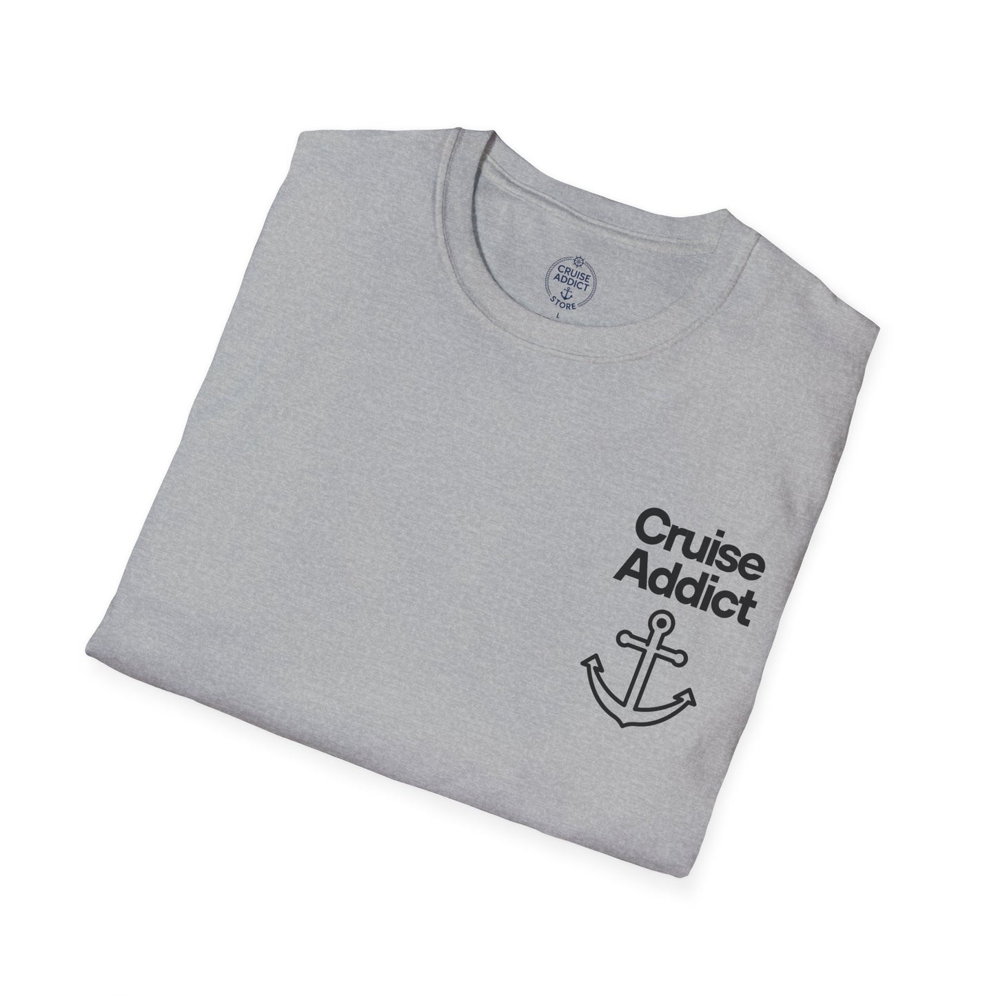 Cruise Addict Softstyle T-Shirt – 100% Ring-Spun Cotton, Lightweight Comfort, DTG Front & Back Print