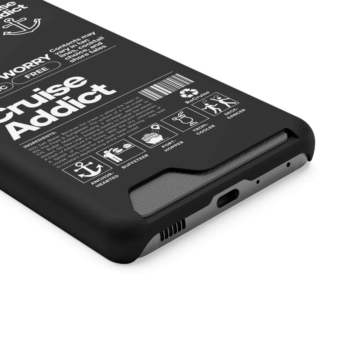 Cruise Addict Phone Case with Card Holder