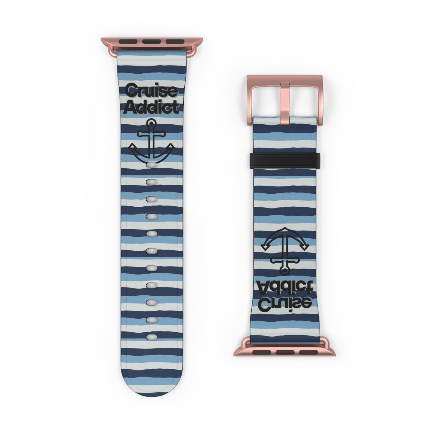 Nautical Striped Watch Band - Summer Style Accessory for Ocean Lovers, Sea Adventure Gear, Gift for Sailors, Beach Vibes, Trendy Watch Strap