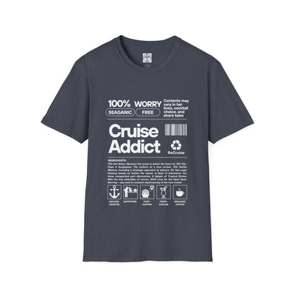 Cruise Addict Softstyle T-Shirt – 100% Ring-Spun Cotton, Lightweight Comfort, DTG Front Print