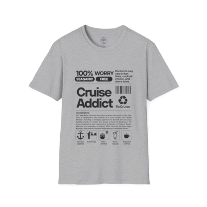 Cruise Addict Softstyle T-Shirt – 100% Ring-Spun Cotton, Lightweight Comfort, DTG Front Print