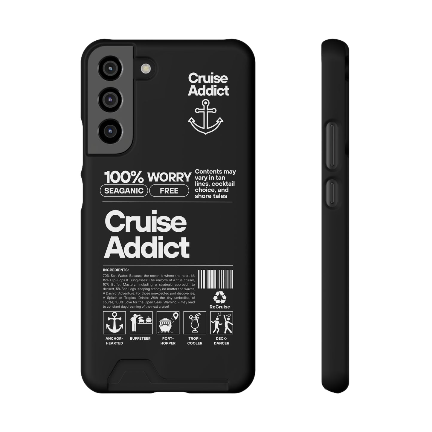 Cruise Addict Phone Case with Card Holder