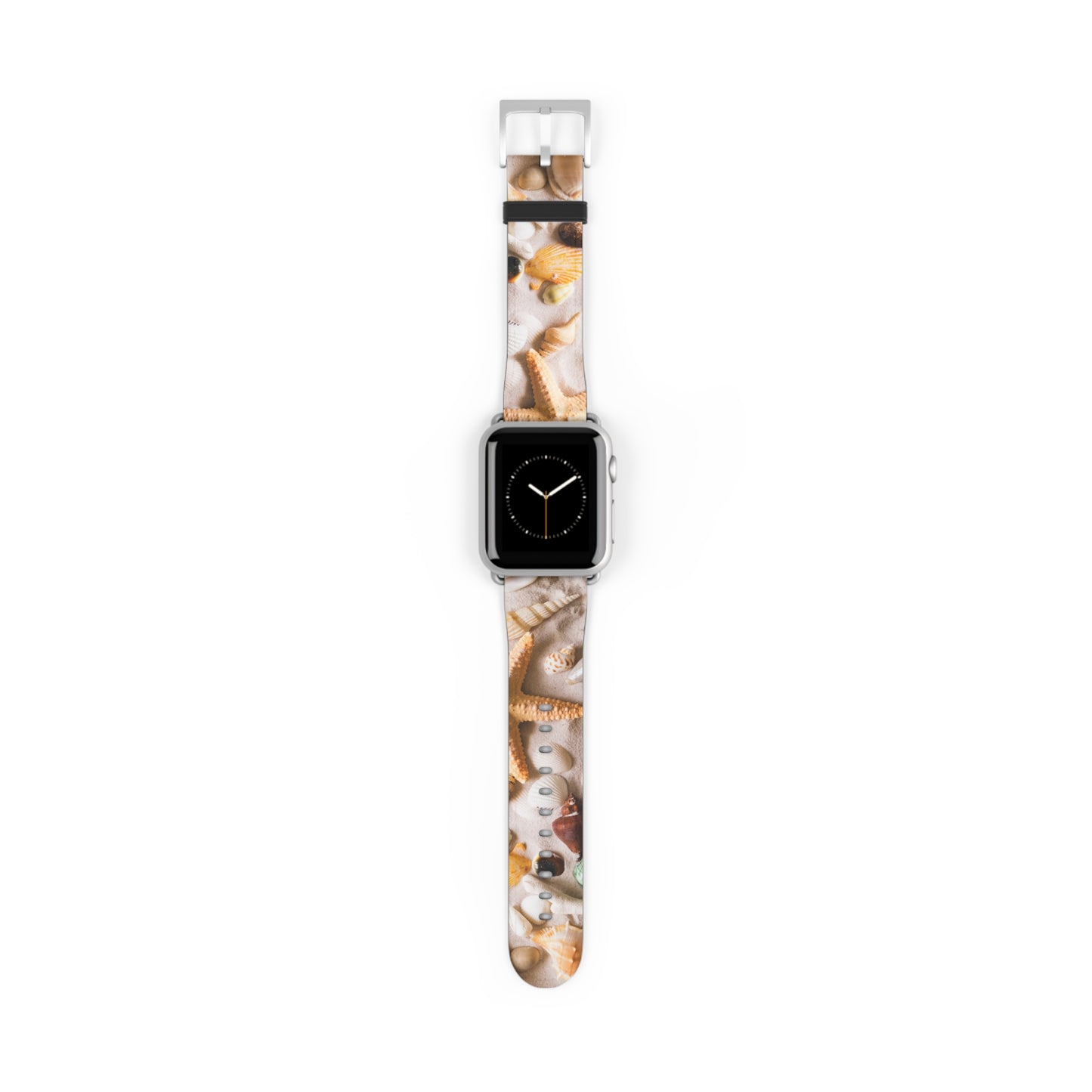Seashells Striped Apple Watch Band – Nautical Style Strap for Ocean Lovers