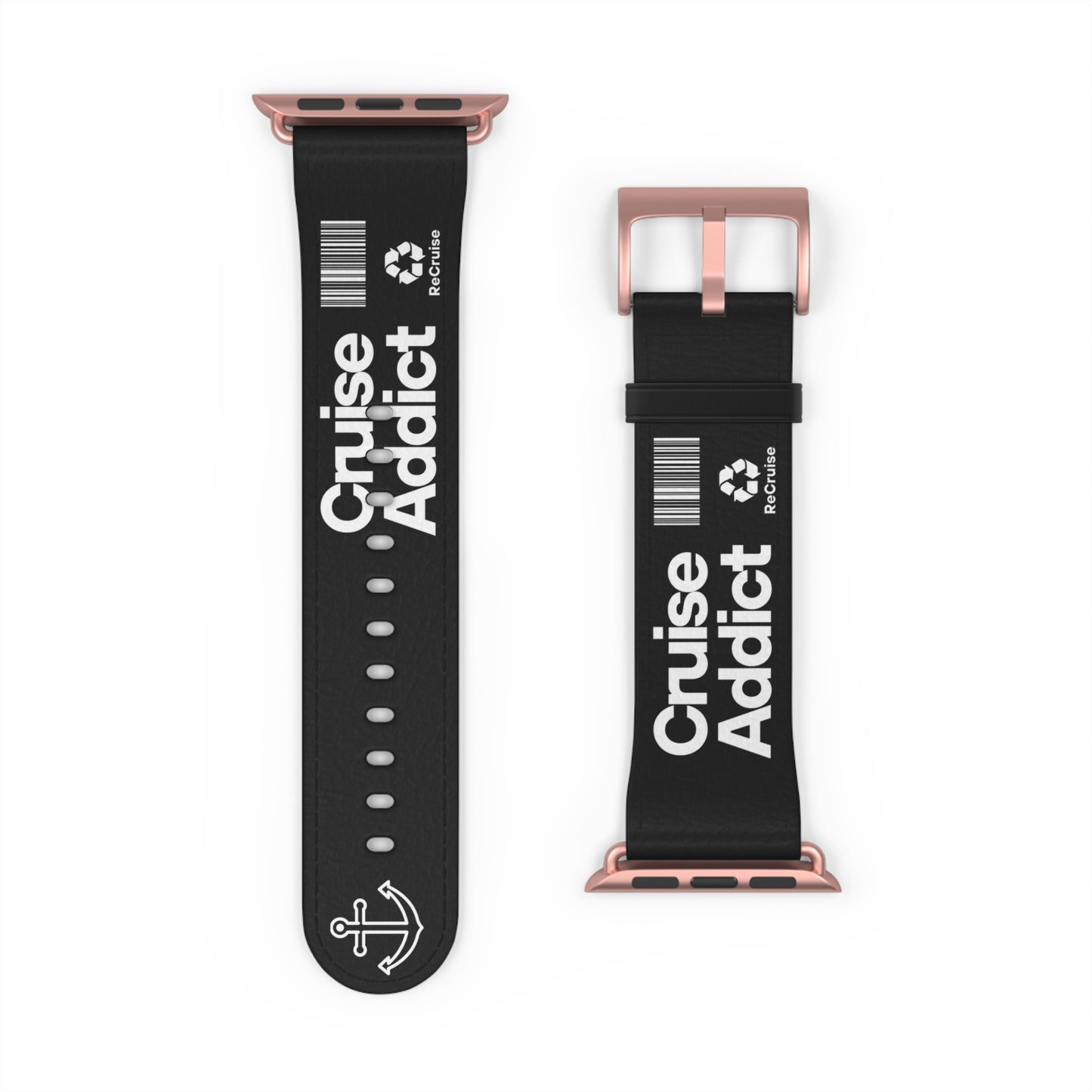 Cruise Addict Watch Band - Anchor Stripe Apple Watch Strap for Ocean Lovers | Summer Cruise & Beach Vibes Accessory