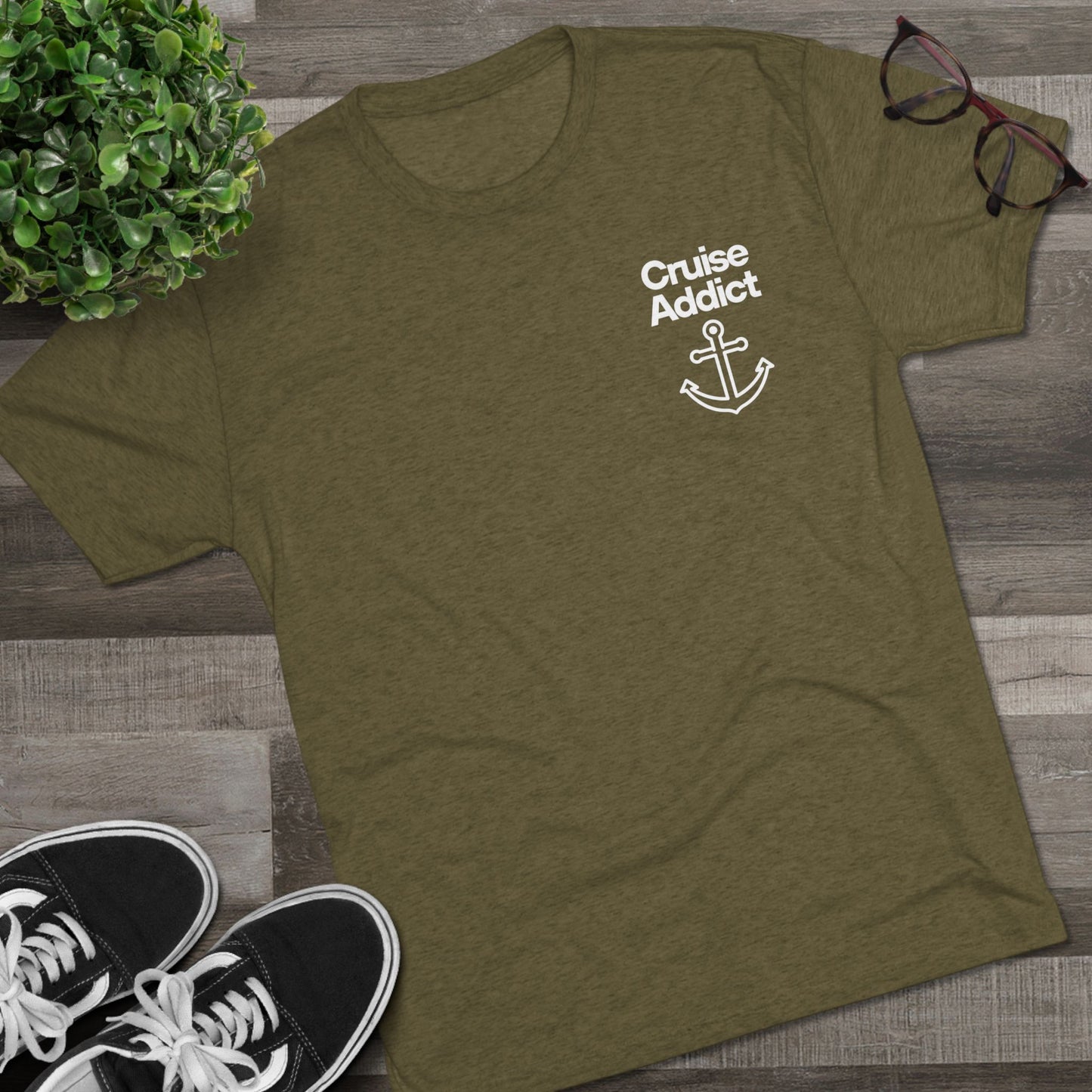 Cruise Addict Tri-Blend Tee – Ultra Soft, Durable Comfort with DTG Front & Back Print