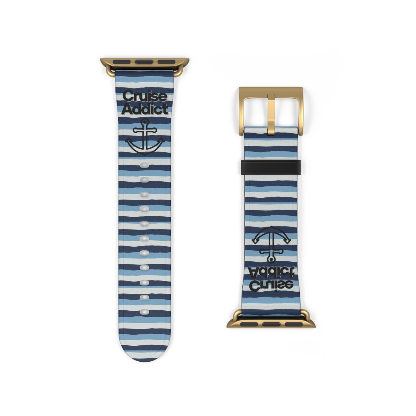 Nautical Striped Watch Band - Summer Style Accessory for Ocean Lovers, Sea Adventure Gear, Gift for Sailors, Beach Vibes, Trendy Watch Strap