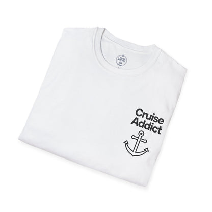 Cruise Addict Softstyle T-Shirt – 100% Ring-Spun Cotton, Lightweight Comfort, DTG Front & Back Print