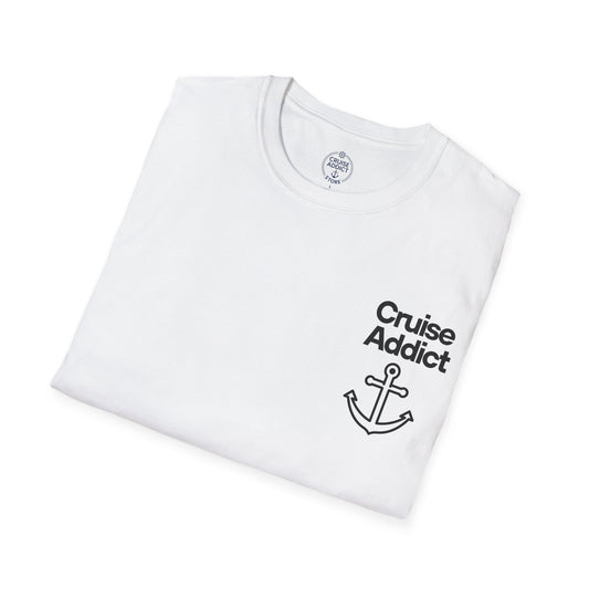 Cruise Addict Softstyle T-Shirt – 100% Ring-Spun Cotton, Lightweight Comfort, DTG Front & Back Print