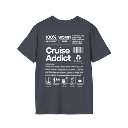 Cruise Addict Softstyle T-Shirt – 100% Ring-Spun Cotton, Lightweight Comfort, DTG Front & Back Print