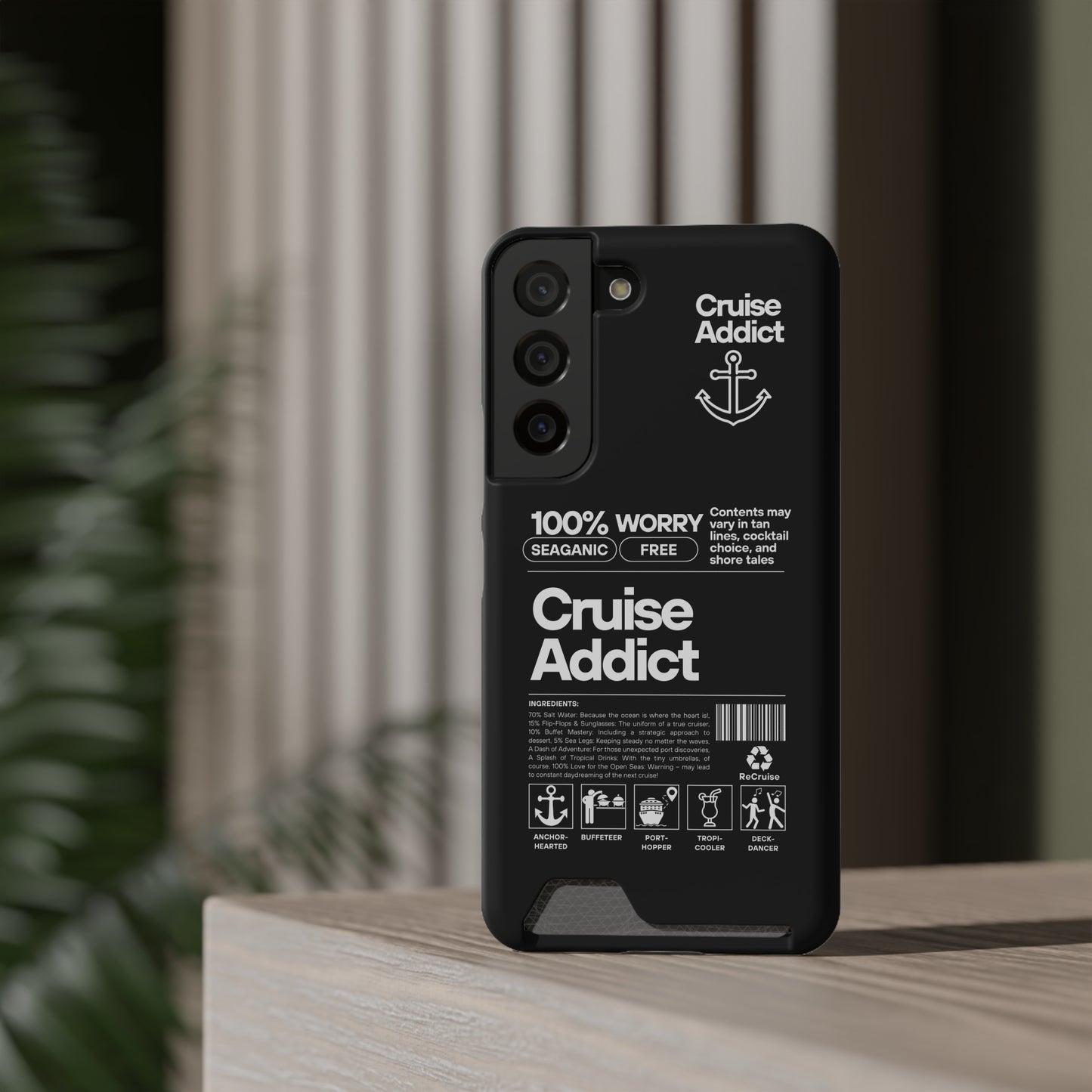 Cruise Addict Phone Case with Card Holder