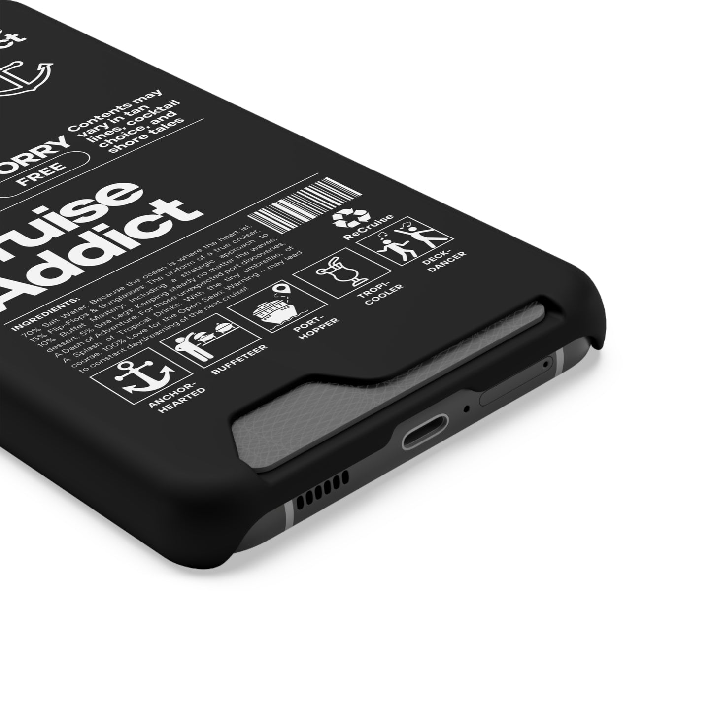 Cruise Addict Phone Case with Card Holder