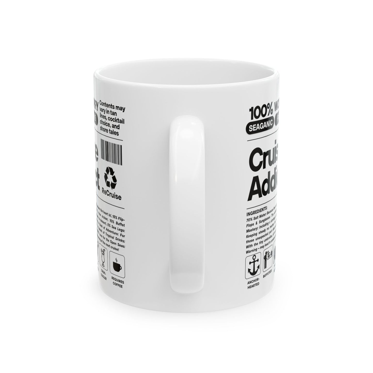 Cruise Addict White Mug, 11oz