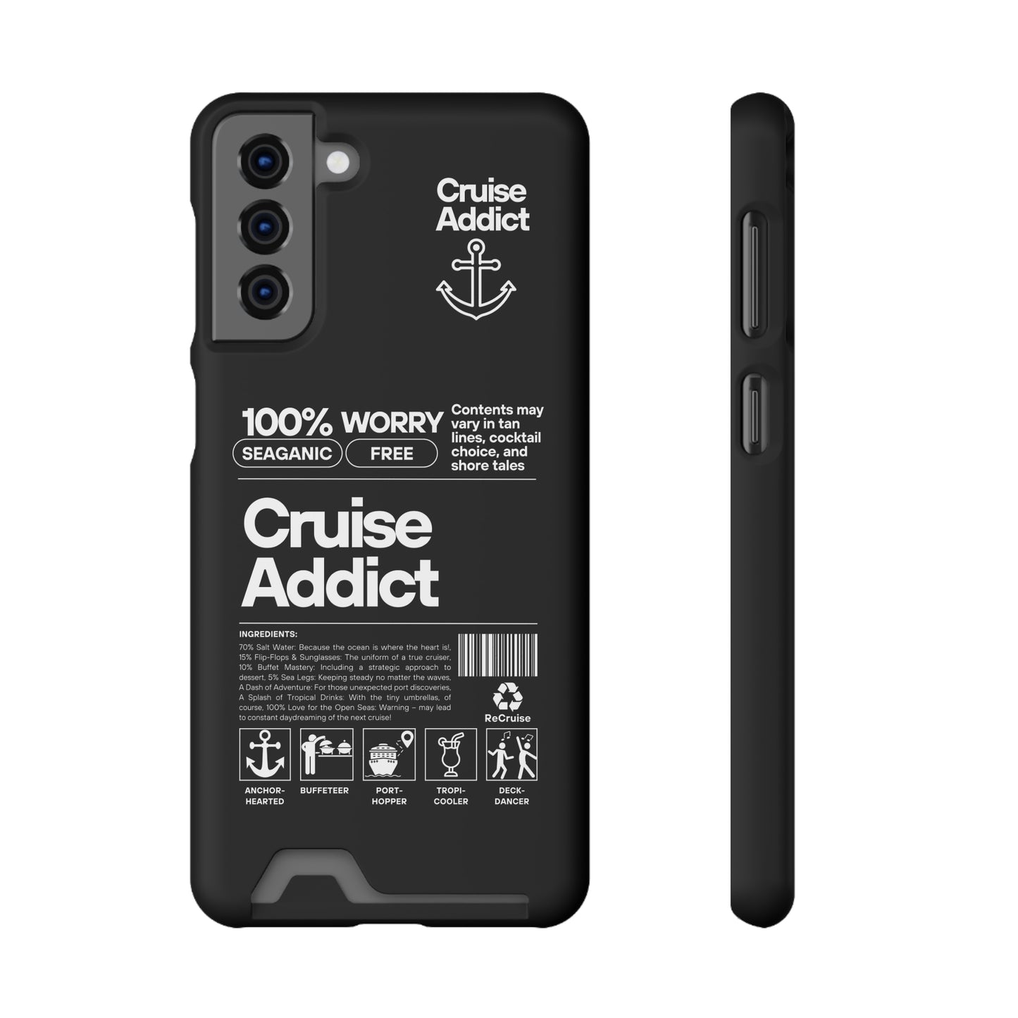 Cruise Addict Phone Case with Card Holder