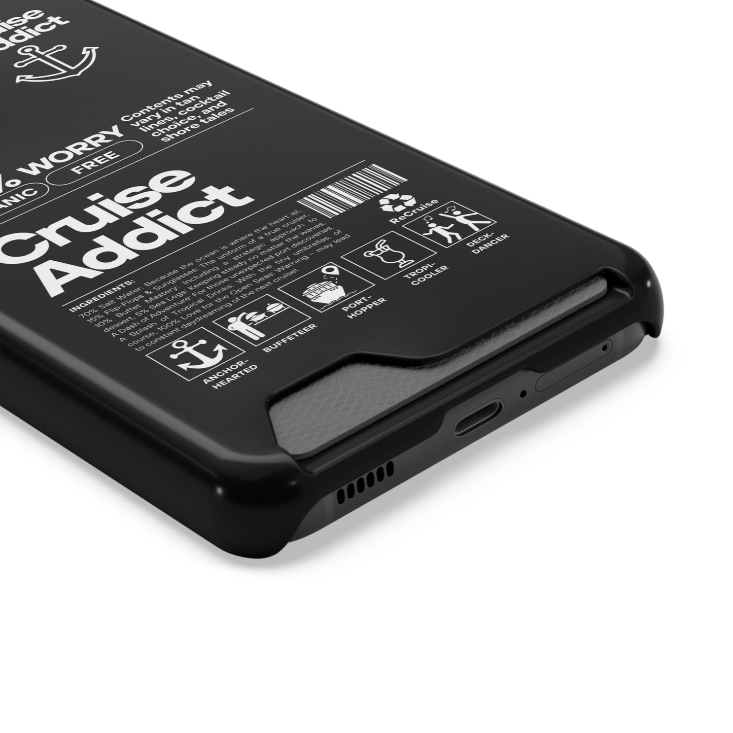 Cruise Addict Phone Case with Card Holder