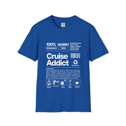 Cruise Addict Softstyle T-Shirt – 100% Ring-Spun Cotton, Lightweight Comfort, DTG Front Print