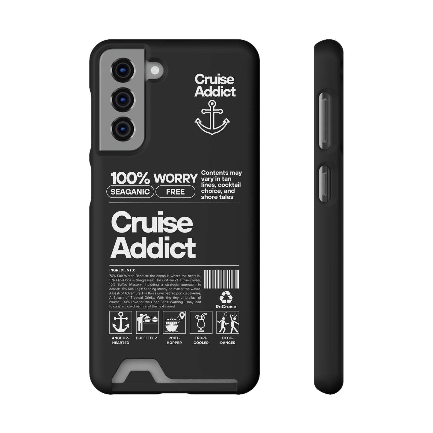Cruise Addict Phone Case with Card Holder