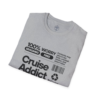 Cruise Addict Softstyle T-Shirt – 100% Ring-Spun Cotton, Lightweight Comfort, DTG Front Print