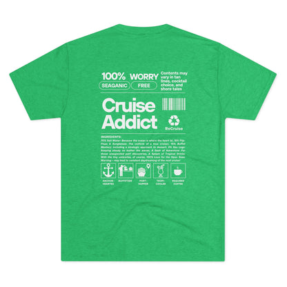 Cruise Addict Tri-Blend Tee – Ultra Soft, Durable Comfort with DTG Front & Back Print